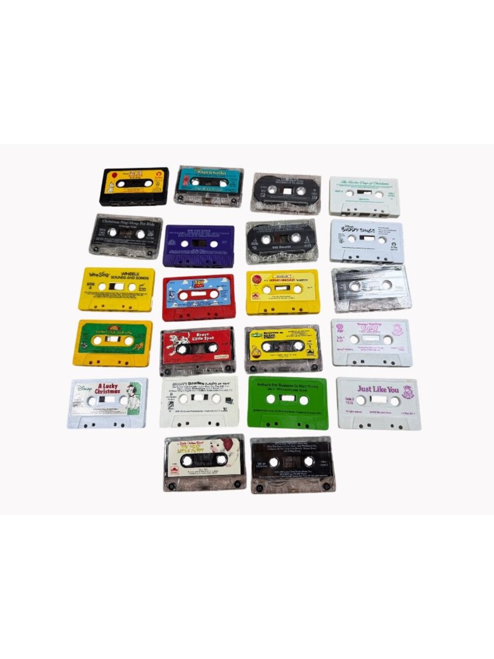 Lot Of 22 Kids Cassette Tapes: Barney Disney Sesame Street & More Vintage Audio